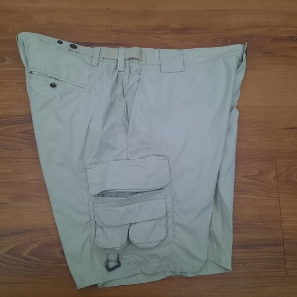 Orvis Cargo Men's Shorts  Multi Pocket Khaki Safari Fishing Camp size 38 - Picture 4 of 8